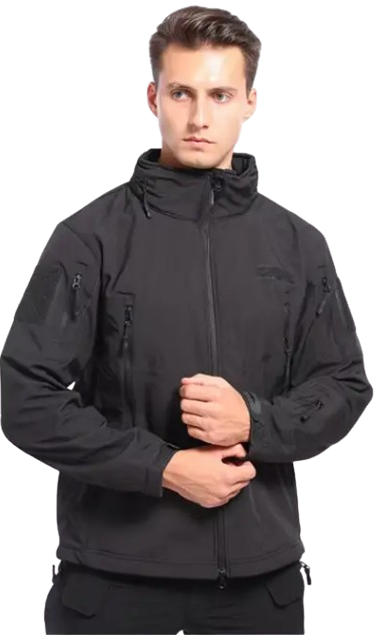Куртка водонепроницаемая Softshell с флисом Solve S Black (KT6000801)