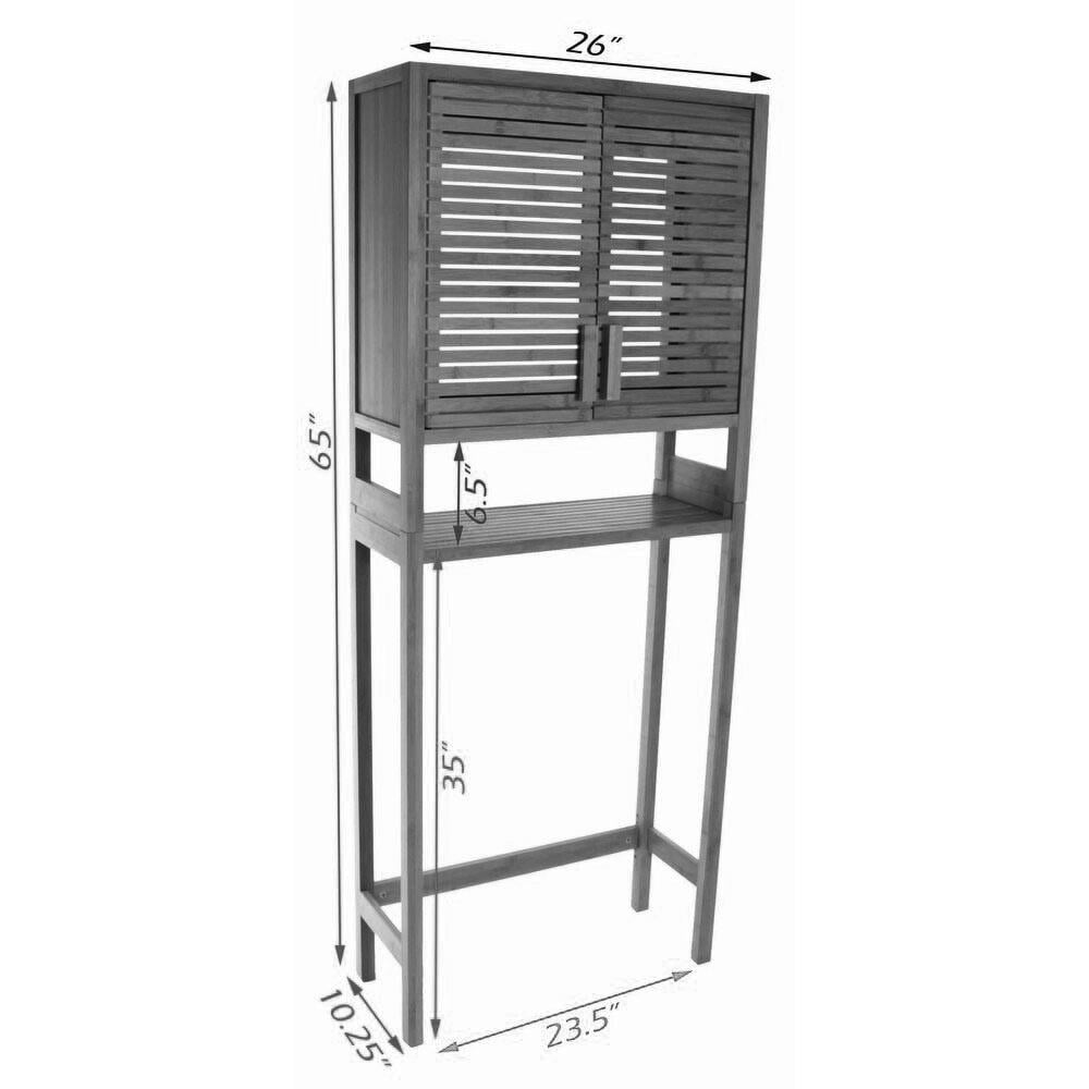 Стеллаж над унитазом из дерева Гадара Капучино (СУТ-001709) - фото 2