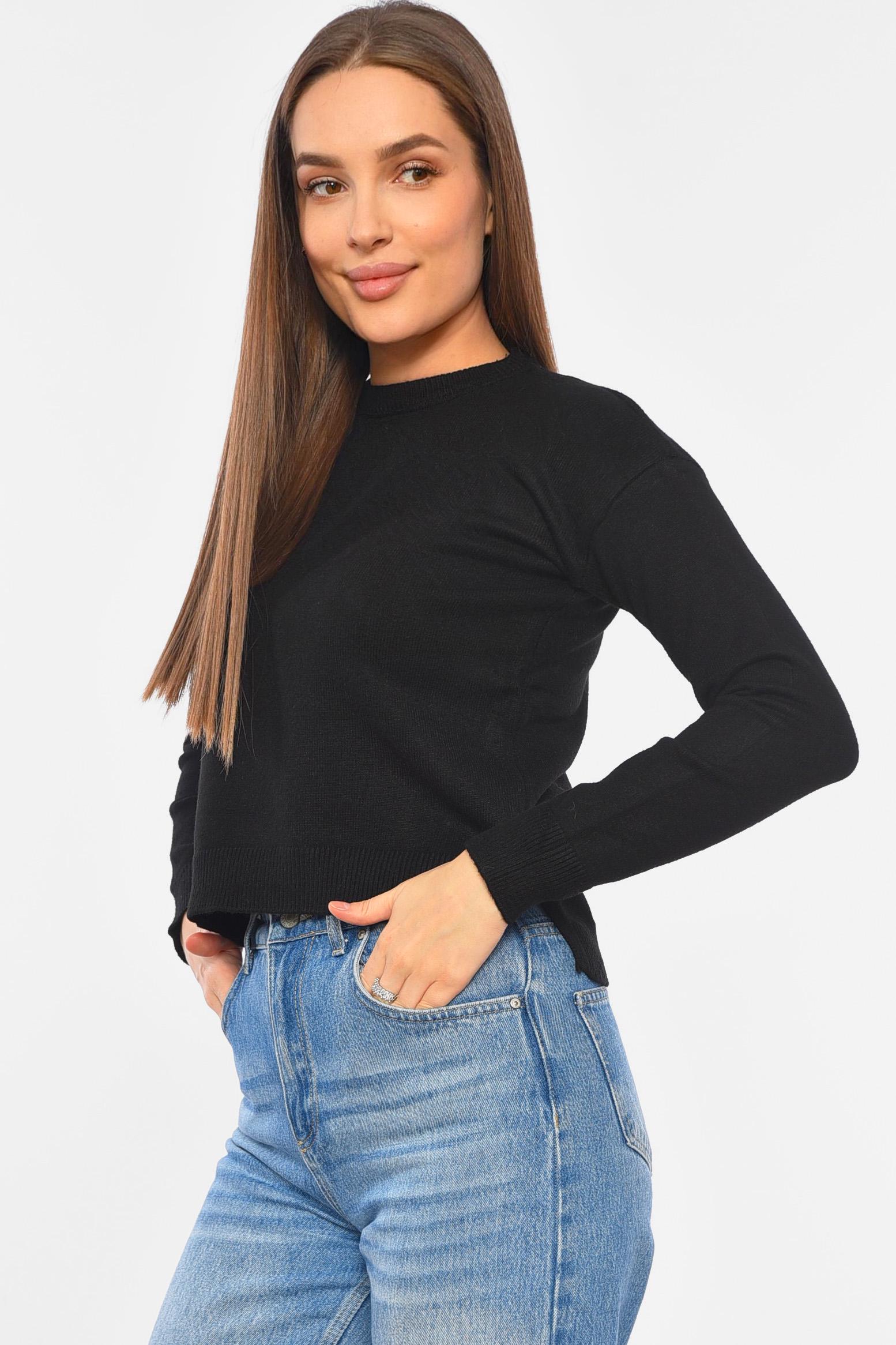 Светр жіночий M Чорний (191828) - фото 2 Светр жіночий M Чорний (191828) - фото 2