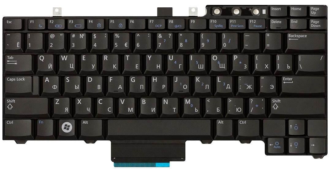 Клавіатура для ноутбука Dell Latitude E5400/E6400 EN Black Клавіатура для ноутбука Dell Latitude E5400/E6400 EN Black
