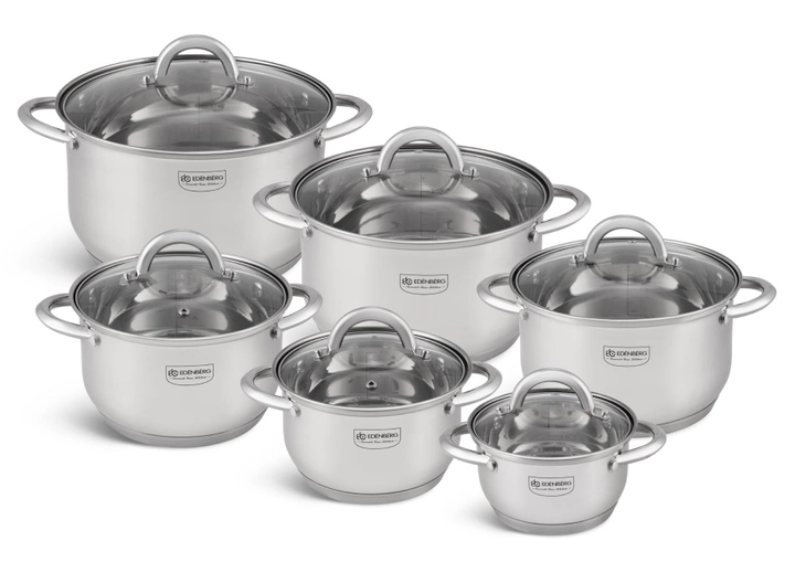 Набір посуду Edenberg EB-4065 емальована сталь яблучної форми 6 пр. (57-46-EB-4065)