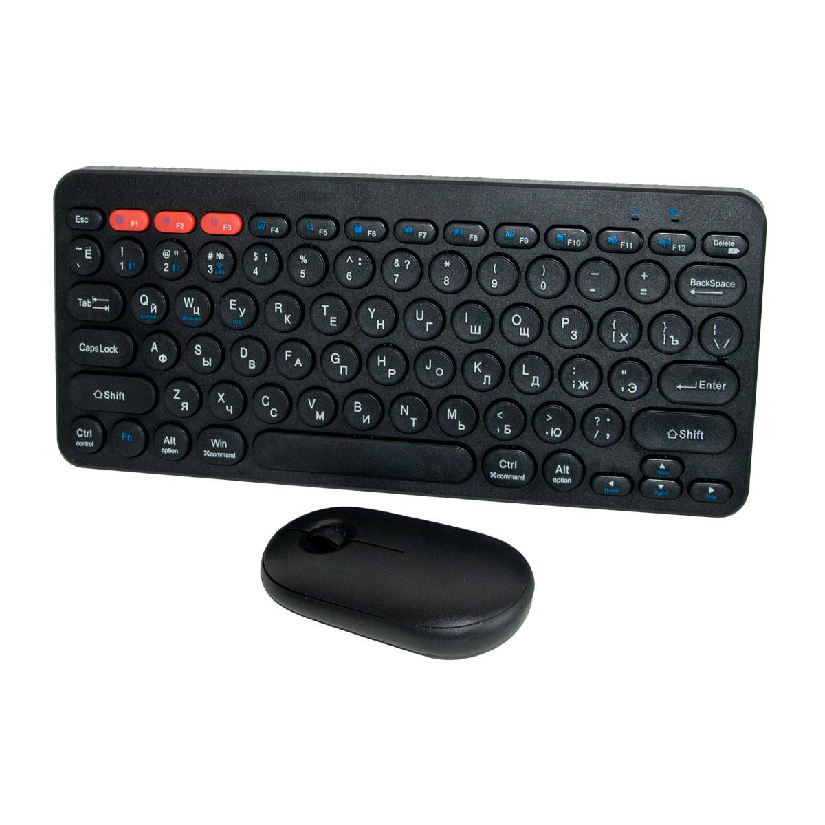 Клавиатура с мышкой беспроводная Multimedia Keyboard 2,4GHz (1010453-BlackR-2)