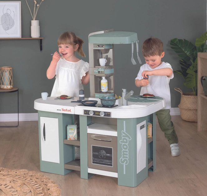 Кухня детская интерактивная Smoby Тефаль Студио большая с духовкой и холодильником 34 аксессуара (311053) - фото 4 Кухня детская интерактивная Smoby Тефаль Студио большая с духовкой и холодильником 34 аксессуара (311053) - фото 4
