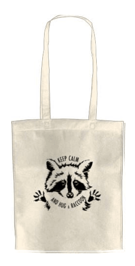 ЭКО-сумка для шопинга Keep Calm And Hug a Raccoon (2116653021