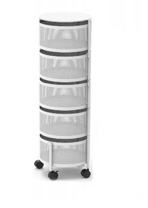 Этажерка на колесах R93517-W Sphere 5 овраг 33x33x89 см Этажерка на колесах R93517-W Sphere 5 овраг 33x33x89 см