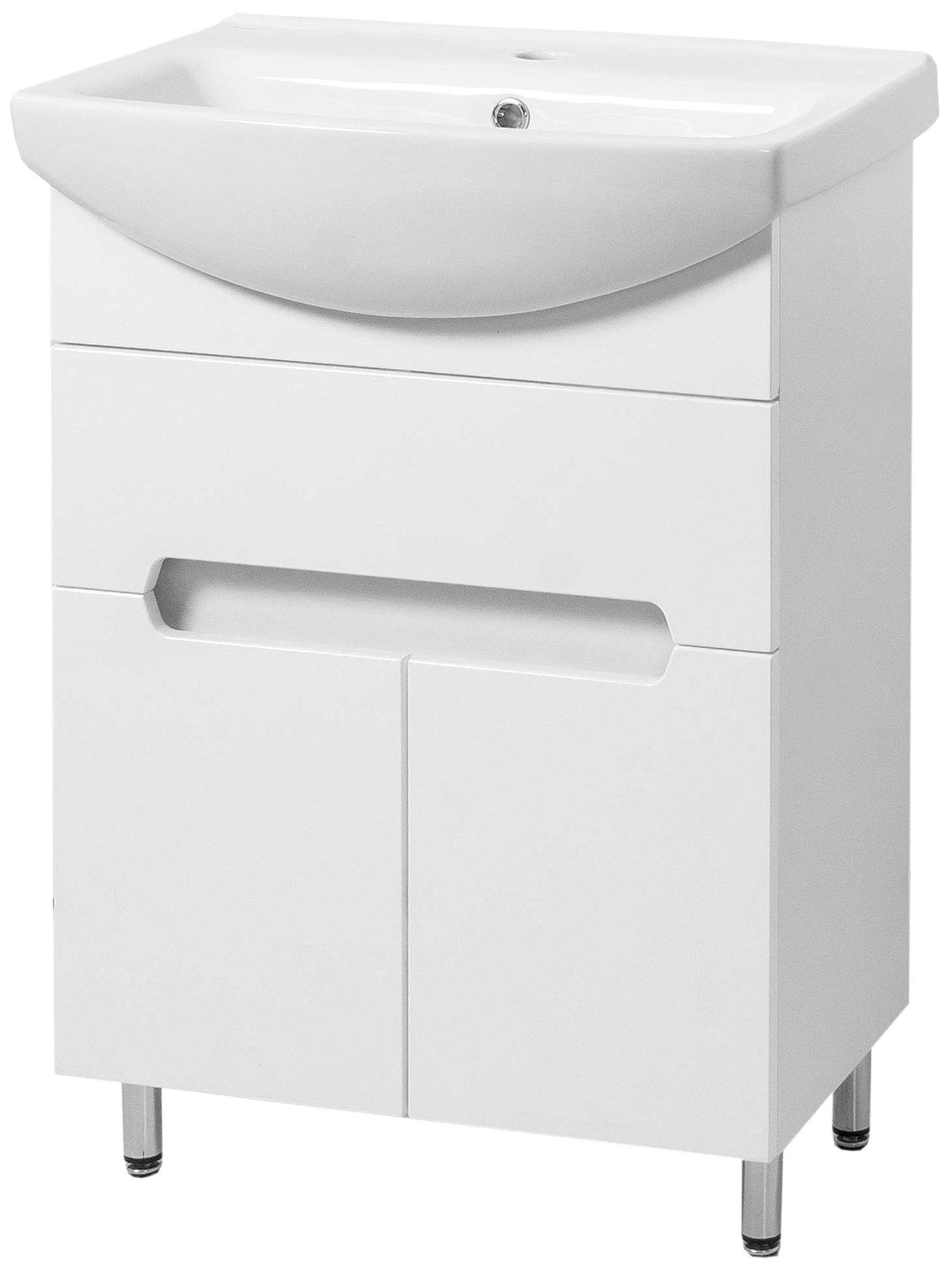 Тумба ЮВВИС Эстель Т-3 60 см с умывальником Cersania (14693586)