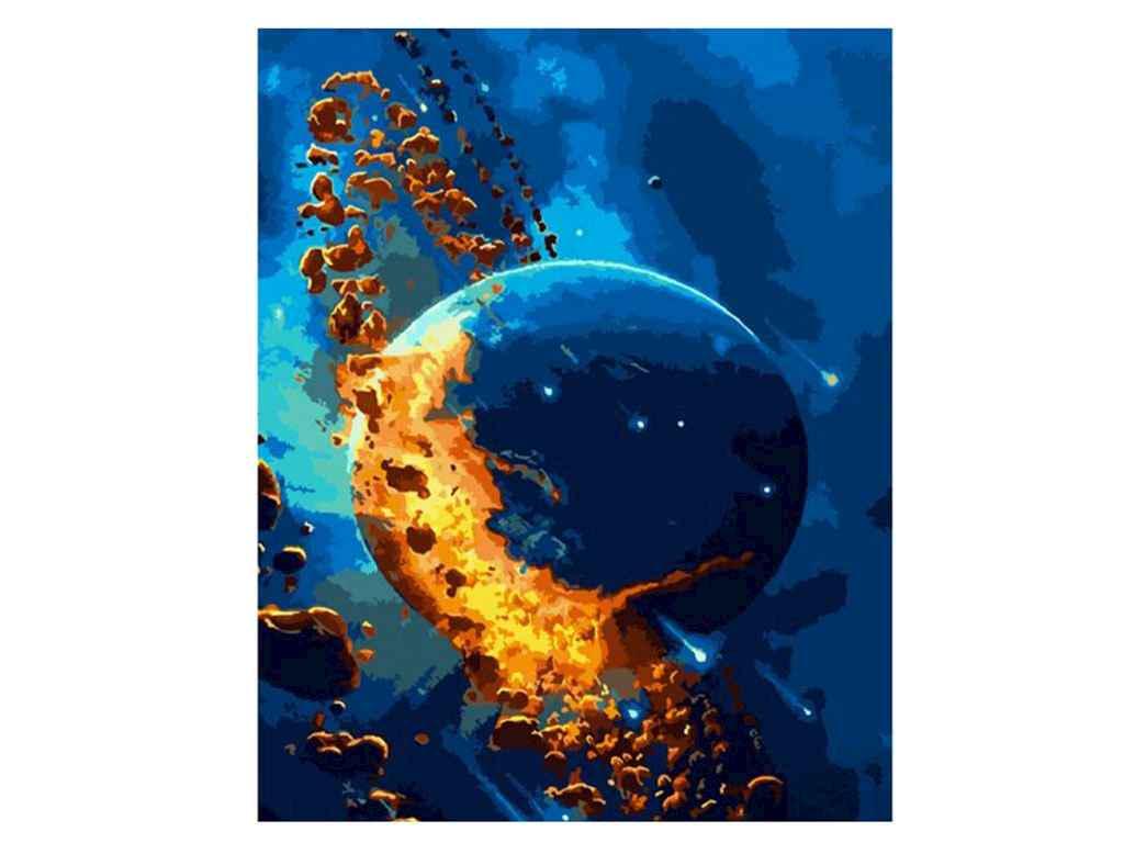 Картина по номерам Strateg Космический взрыв 40х50 см (GS845)