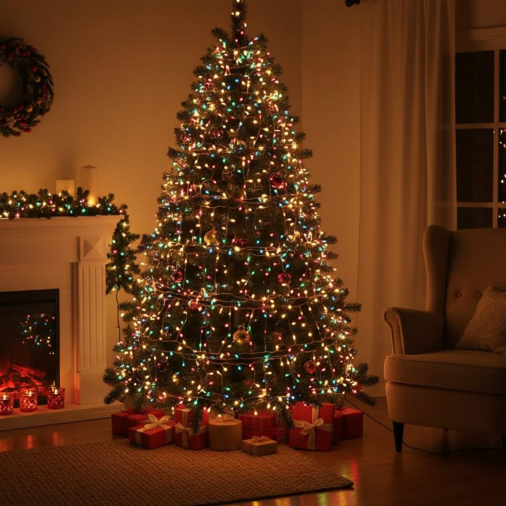 Гірлянда-нитка Роса мережева з пультом на мідному дроті 200 м 2000LED Зелений/Різнокольоровий (2000L200MGML) - фото 10 Гірлянда-нитка Роса мережева з пультом на мідному дроті 200 м 2000LED Зелений/Різнокольоровий (2000L200MGML) - фото 10