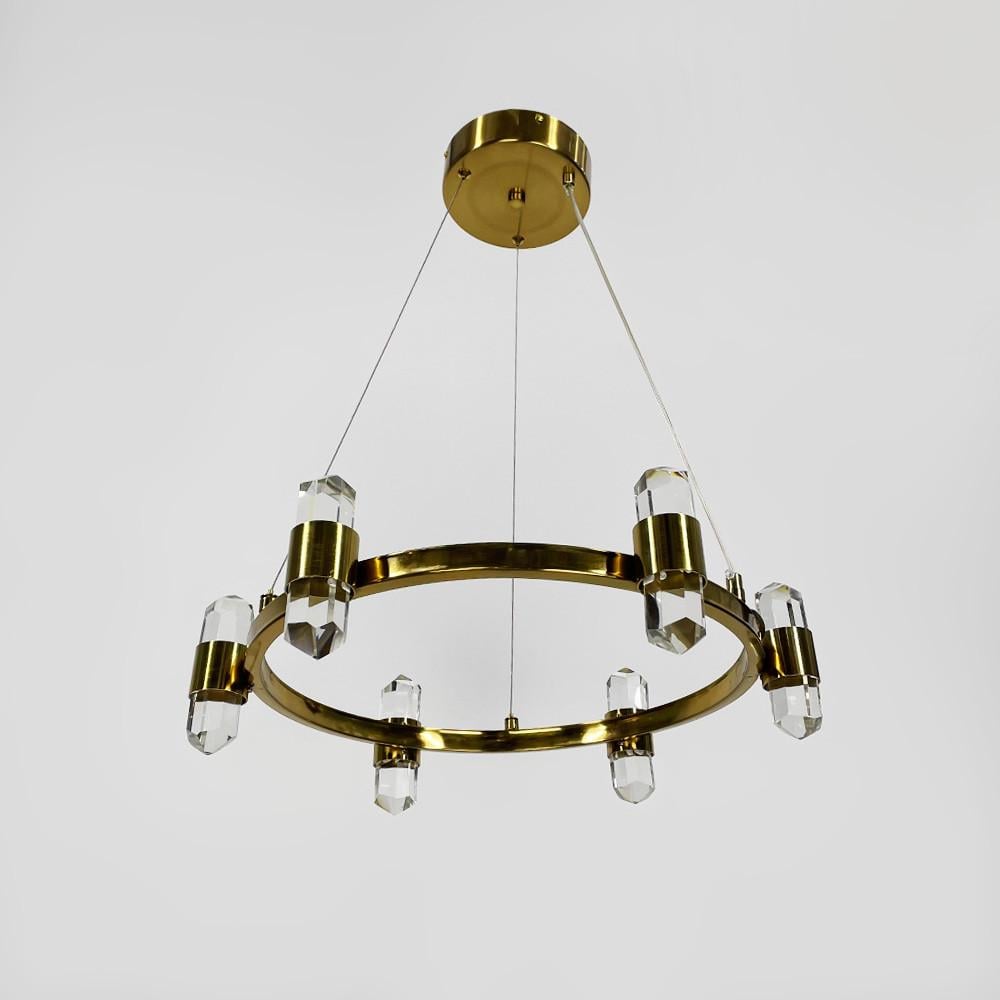 Люстра елегантна з кришталевими елементами Ø 50 см (MJ 237-500 AB)