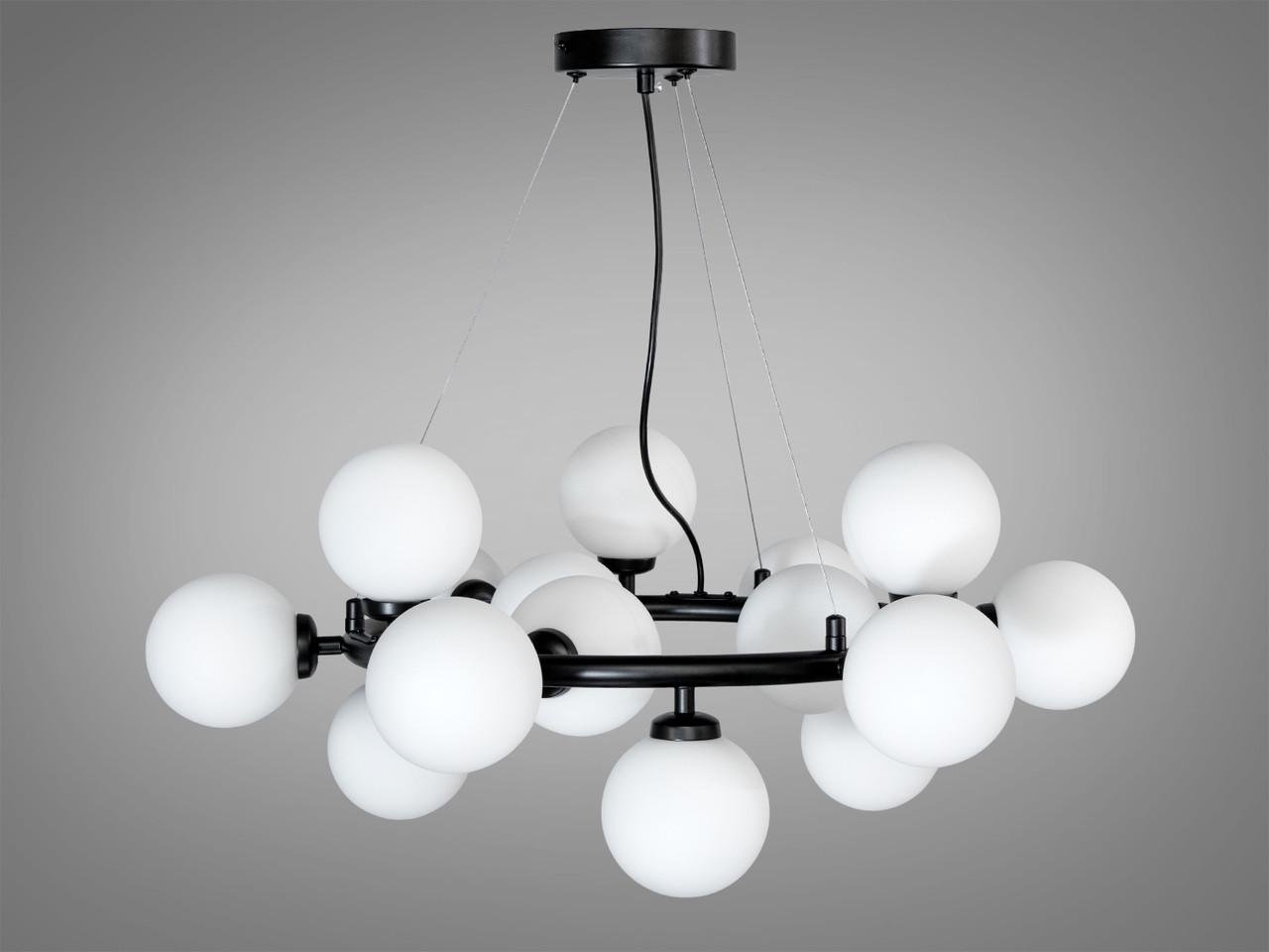 Люстра для гостиной Diasha LQ7063/15BK 15 ламп Черный (2766105485) - фото 2