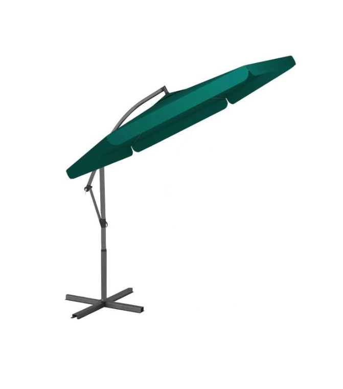 Зонт садовый угловой FunFit Garden с наклоном 3 м Зеленый (30143053_12k4)