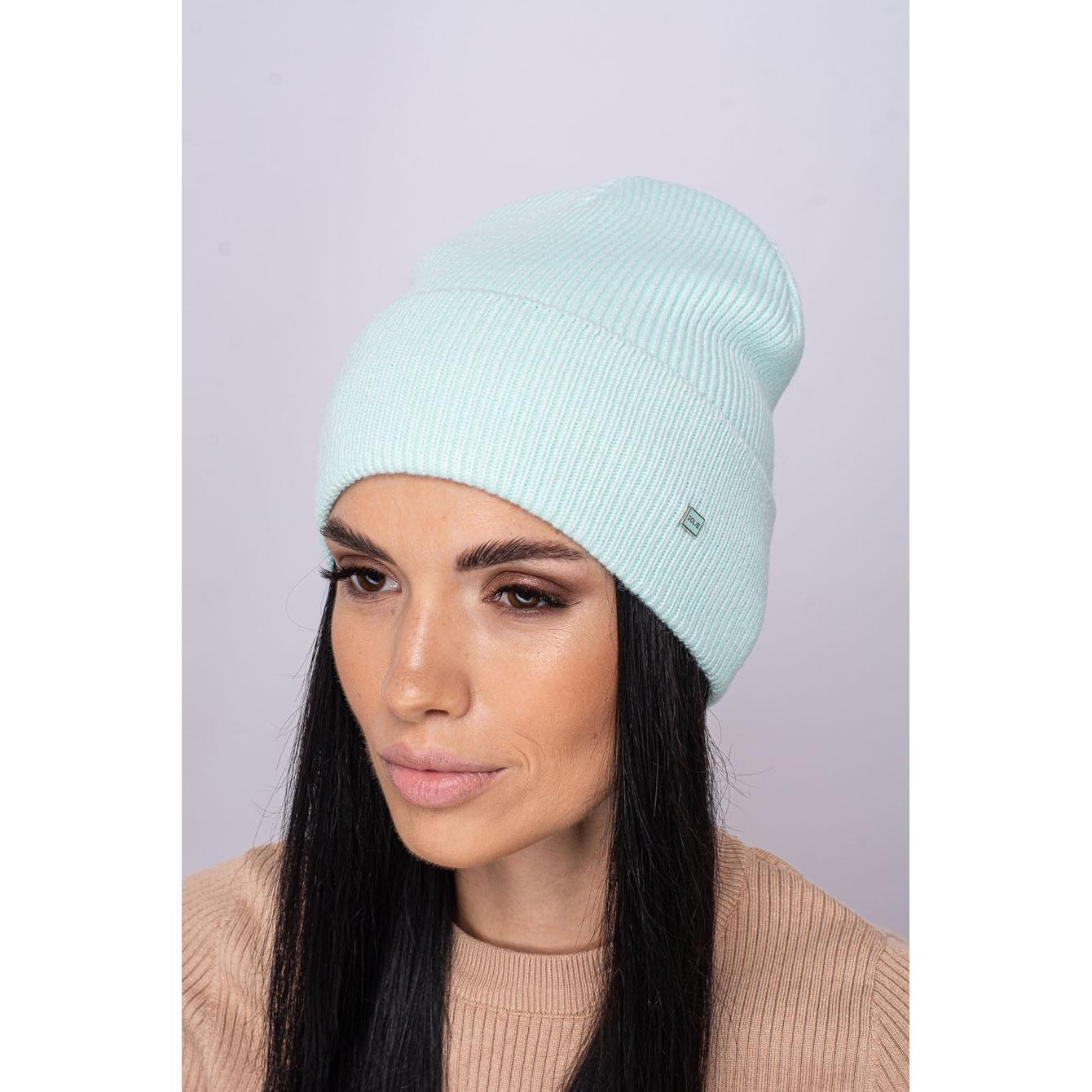 Шапка женская шерстяная Leks Дирол one size Мята Шапка женская шерстяная Leks Дирол one size Мята