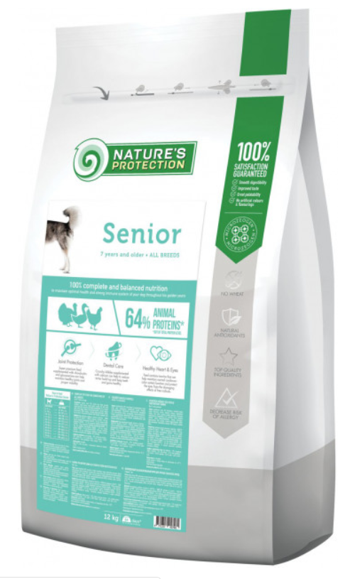 Корм для собак Nature's Protection Senior All breeds 12 кг - фото 1