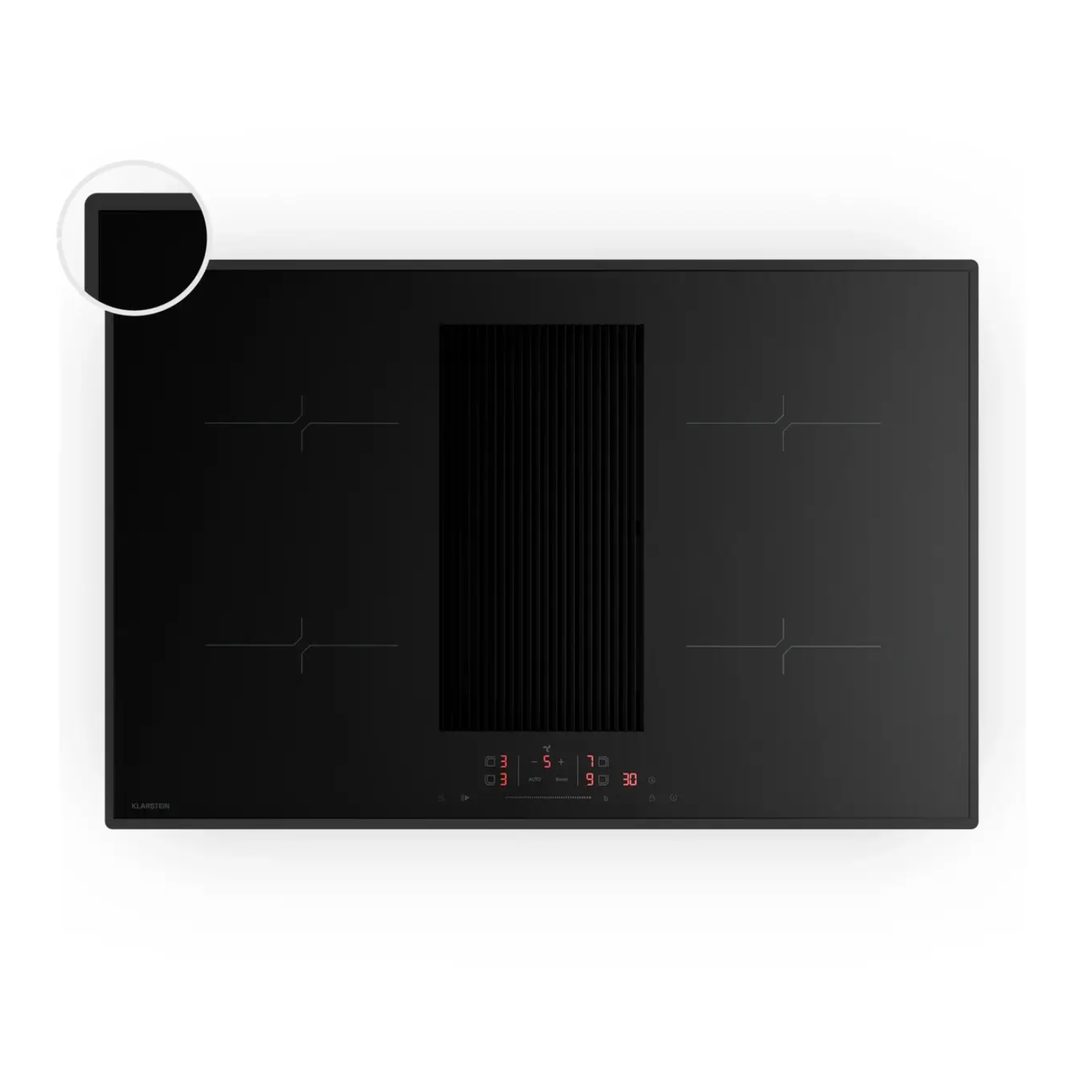 Индукционная плита KLARSTEIN Velaire 80 см с вытяжкой варочная панель для кухни 8400 Вт Индукционная плита KLARSTEIN Velaire 80 см с вытяжкой варочная панель для кухни 8400 Вт