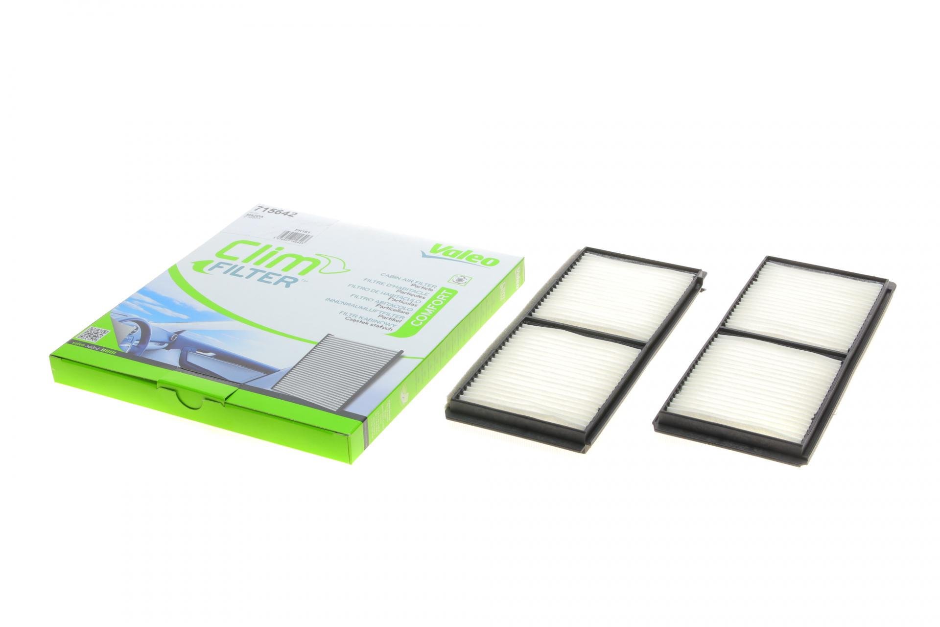 Фильтр салона VALEO для Mazda 2 07-15 2 шт. (715642)