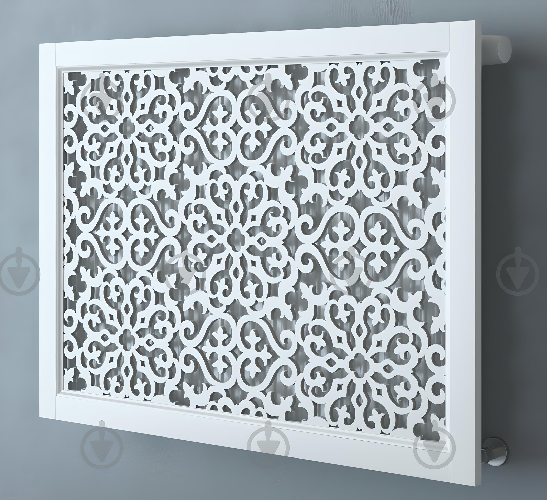 Экран-решетка декоративная на батарею отопления R76-F110 Белый (26394459)