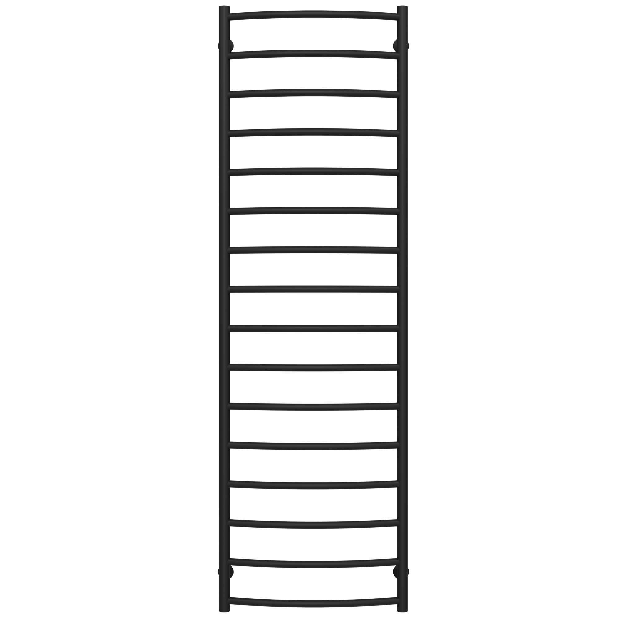 Полотенцесушитель водяной Deffi Классик П16 нижнее подключение нержавеющая сталь 500х1700 мм Черный (C.DK.170.50.16.B.A)