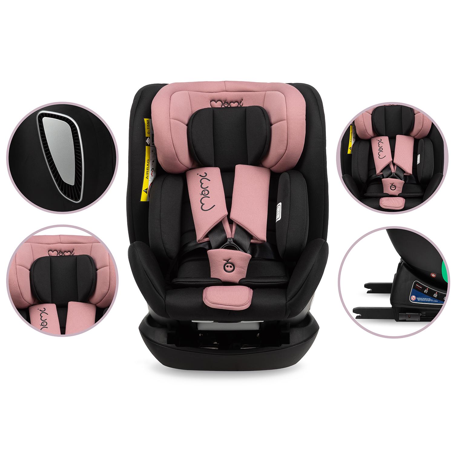 Автокресло MoMi URSO i-Size 0-36 кг Pink (50248) - фото 8