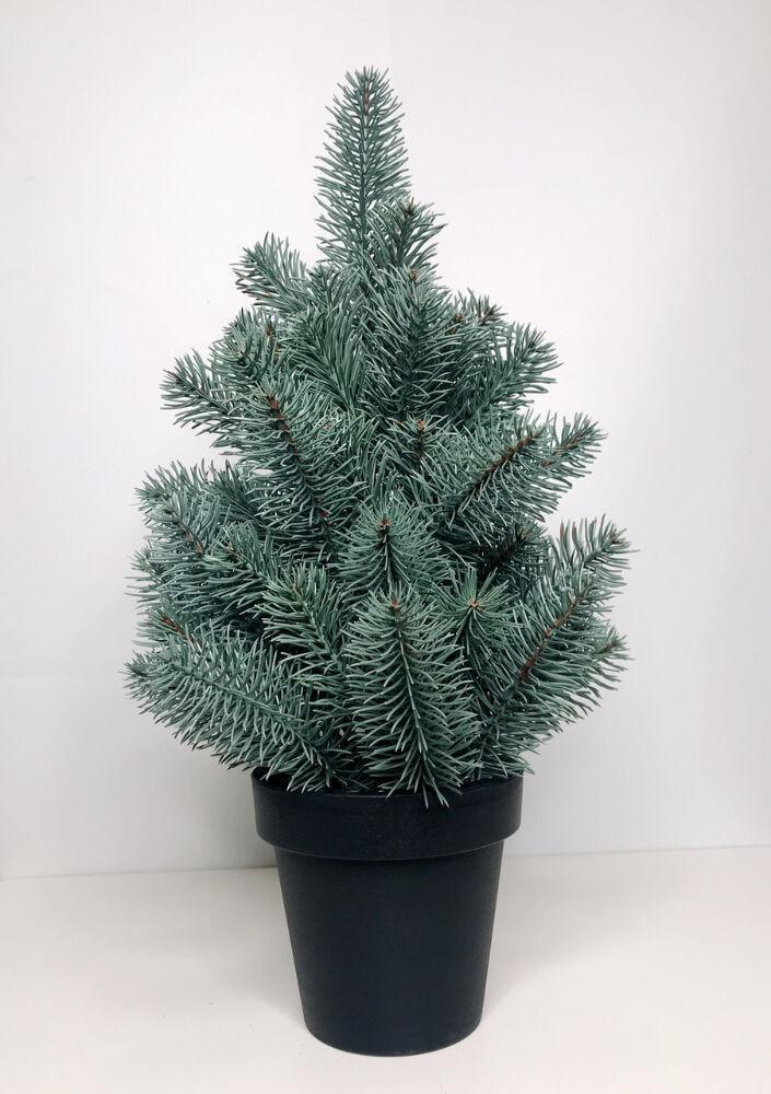 Ялинка лита Premium у горщику 50 см Блакитний (100N/50/B) - фото 2 Ялинка лита Premium у горщику 50 см Блакитний (100N/50/B) - фото 2