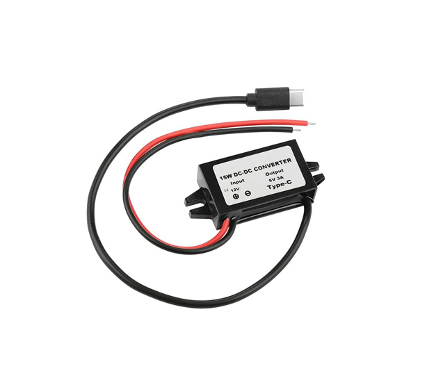 Автомобільний перетворювач напруги 12V-5V 3А з виходом Type-C (7000007655)