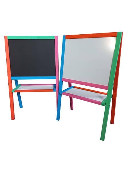 Мольберт детский двухсторонний магнитный 3в1 Разноцветный (MK22) - фото 3 Мольберт детский двухсторонний магнитный 3в1 Разноцветный (MK22) - фото 3