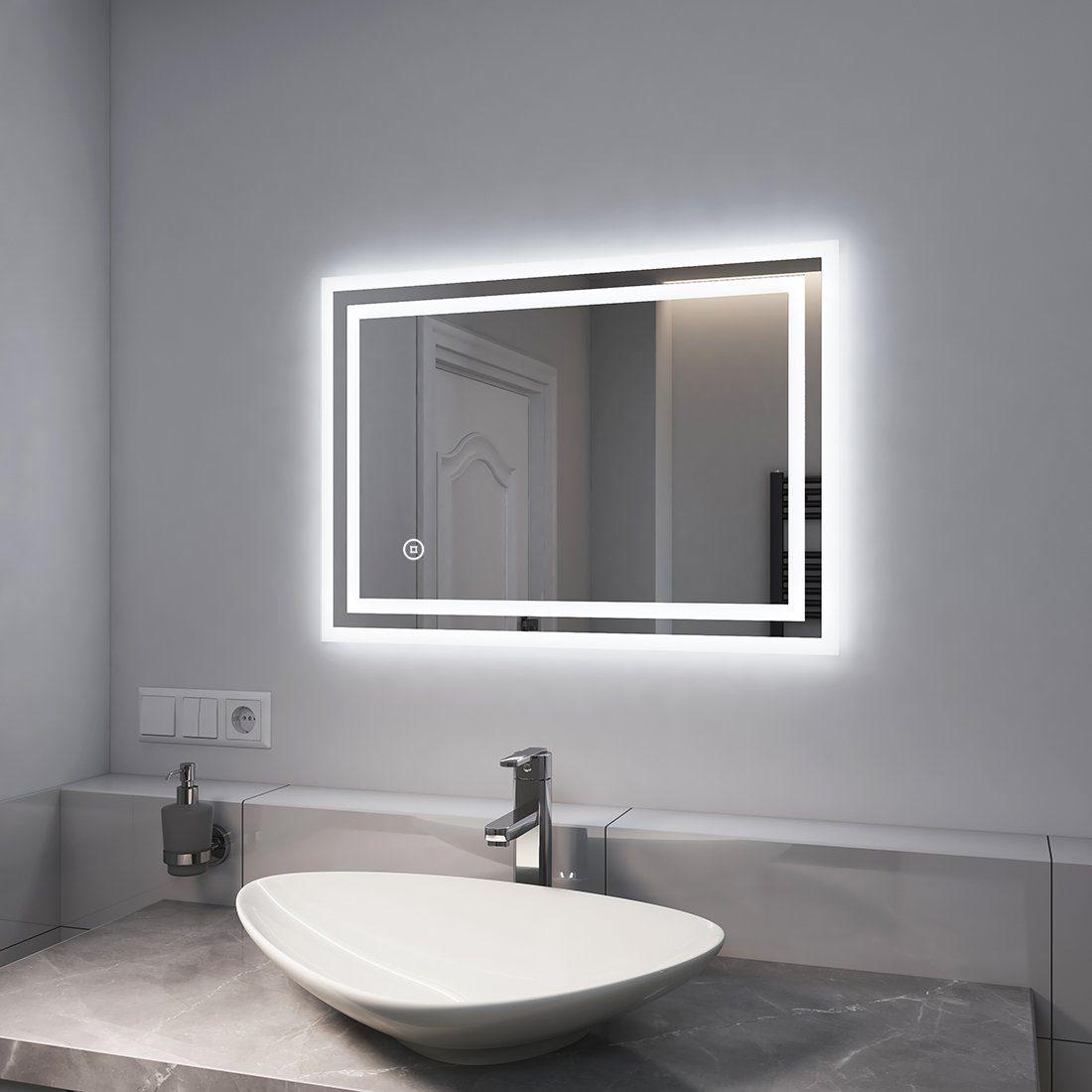 Зеркало Dim Dzerkal MIO с LED-подсветкой и сенсорным управлением 50х70 см (11002)