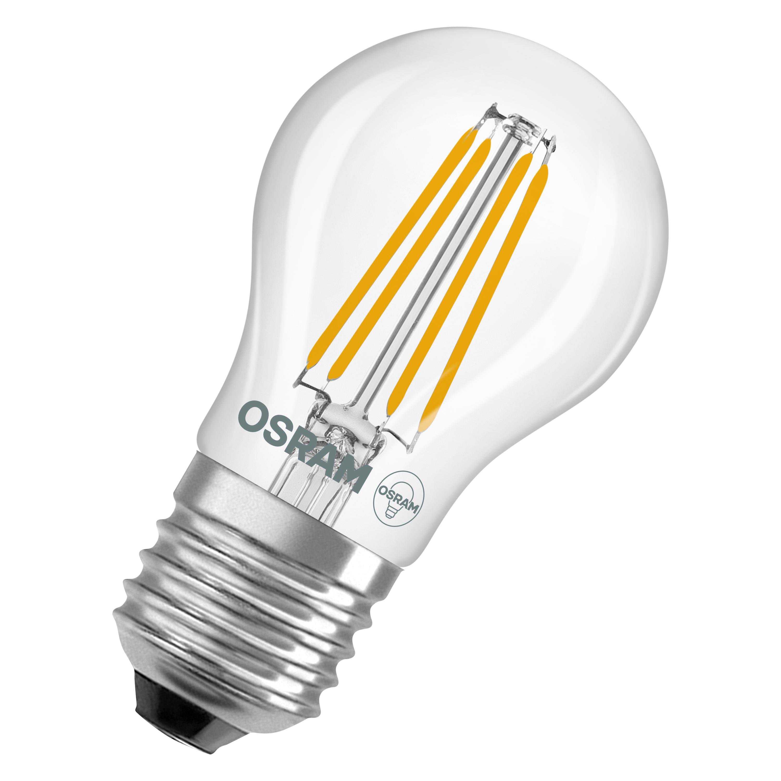 Лампа LED Osram CL P40 Filament 3,4W 230V 470lm 2700K E27 DIM 45x84 мм груша (4099854443947)