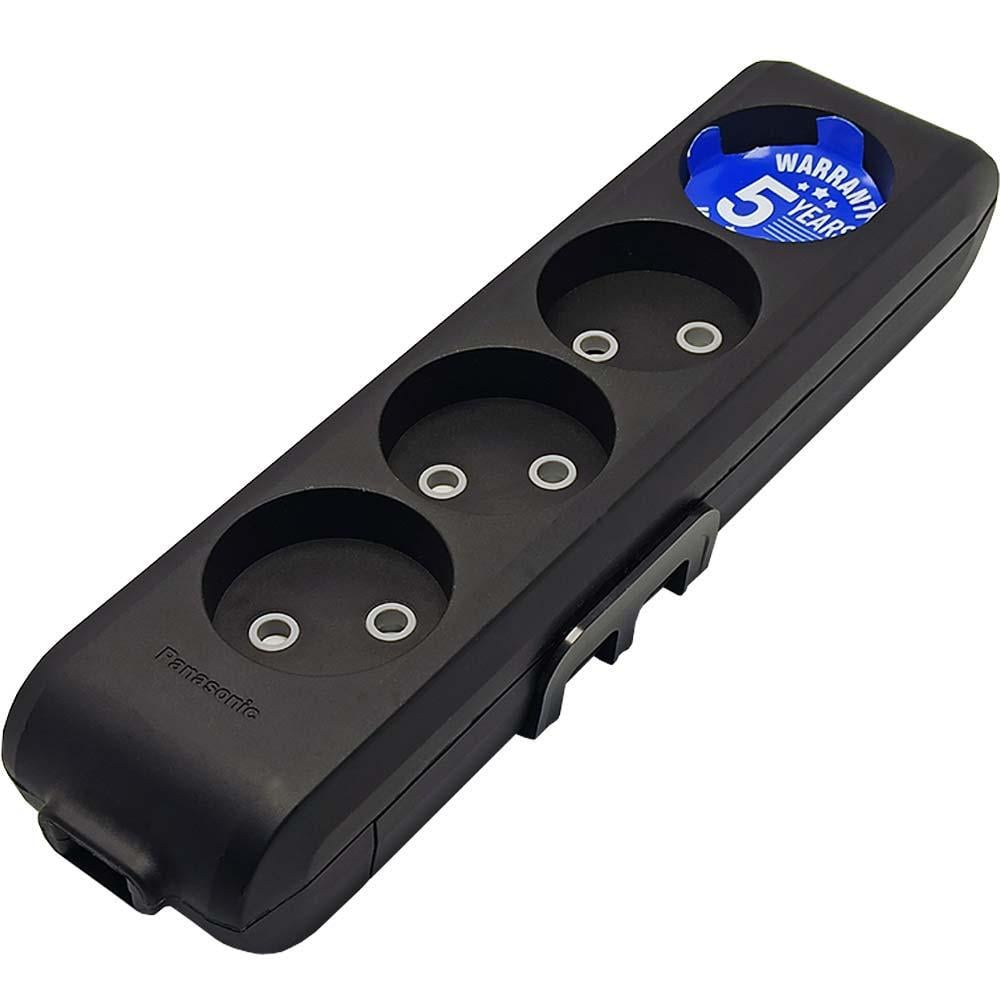 Колодка для удлинителя Panasonic X-tendia 4 розетки без заземления Черный (15565-е)