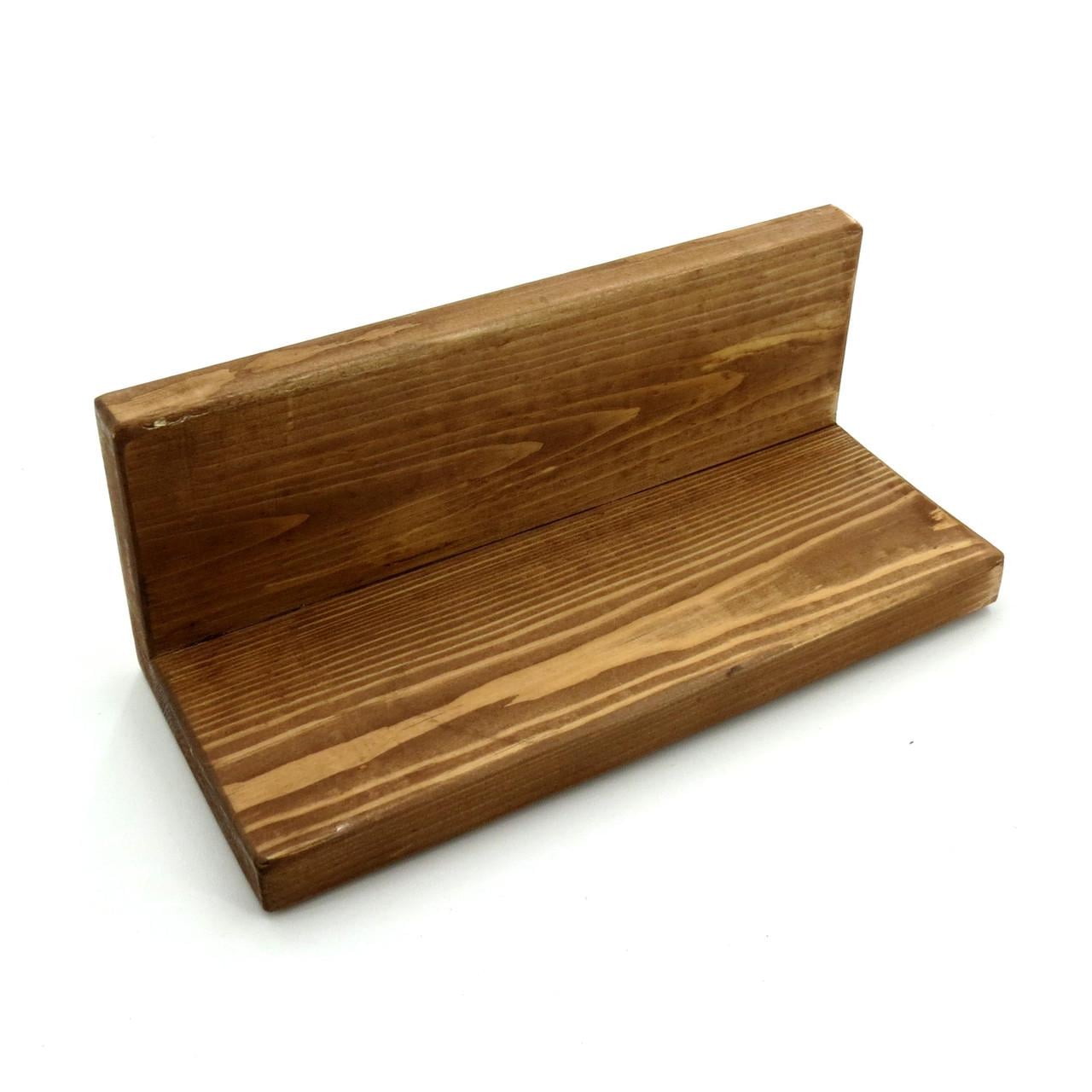 Полиця настінна з дерева Палас 25 см Мускат (НСП-258007)