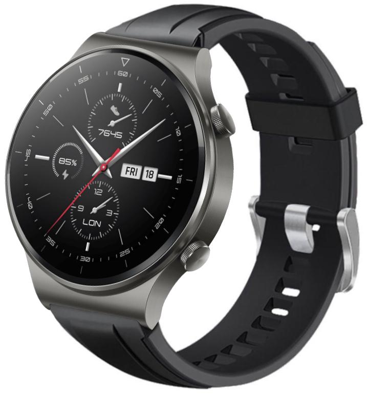 Ремешок Coholl для Huawei Watch GT 2 Pro Black (23349-2B)