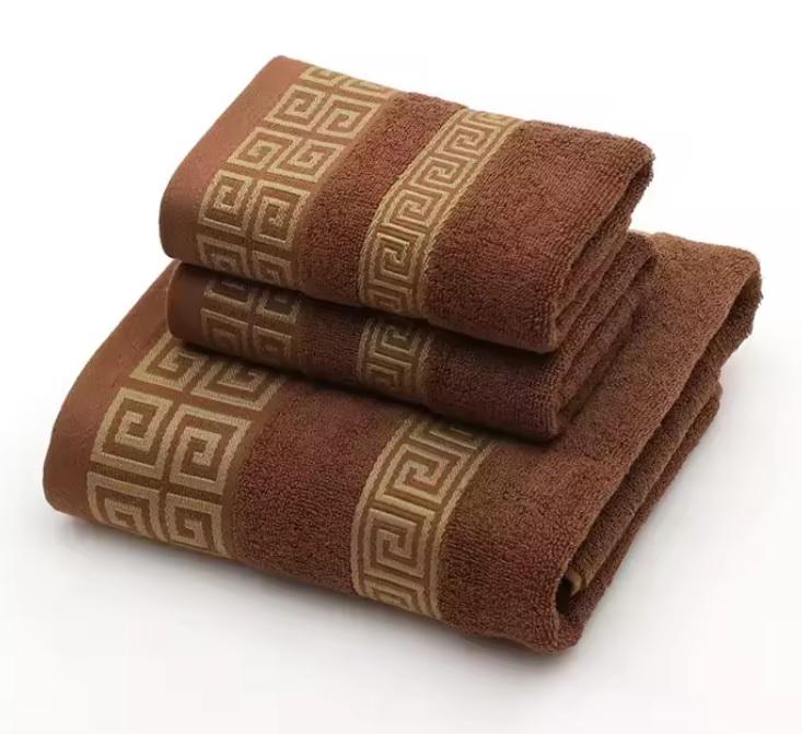 Набор полотенец Ornament Premium 3в1 140х70 см/74х34 см/74х34 см Коричневый (NR3in1BathBraunPREMIUM) - фото 5 Набор полотенец Ornament Premium 3в1 140х70 см/74х34 см/74х34 см Коричневый (NR3in1BathBraunPREMIUM) - фото 5