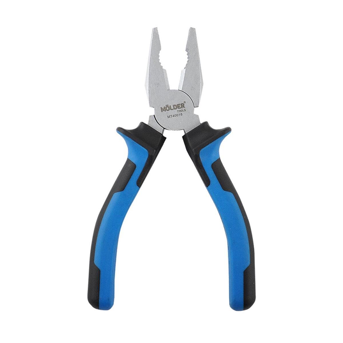Плоскогубцы Molder комбинированные Cr-V двухкомпонентная ручка 160 мм.