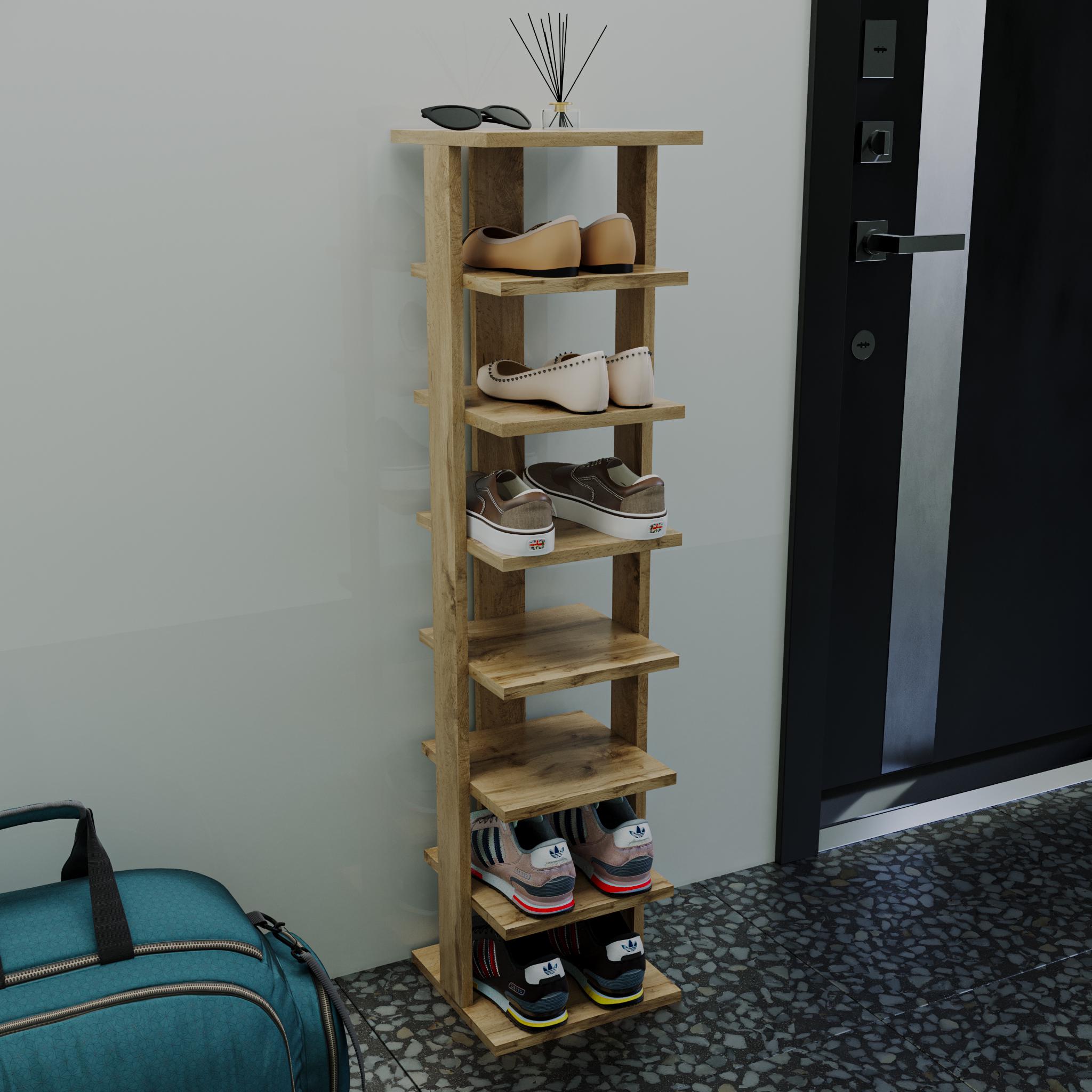 Подставка для обуви ДСП 1140х280х260 мм Дуб Аппалачи (T-13)