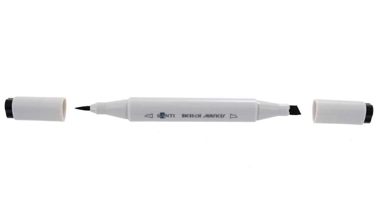 Маркер акварельный Santi sketch Черный