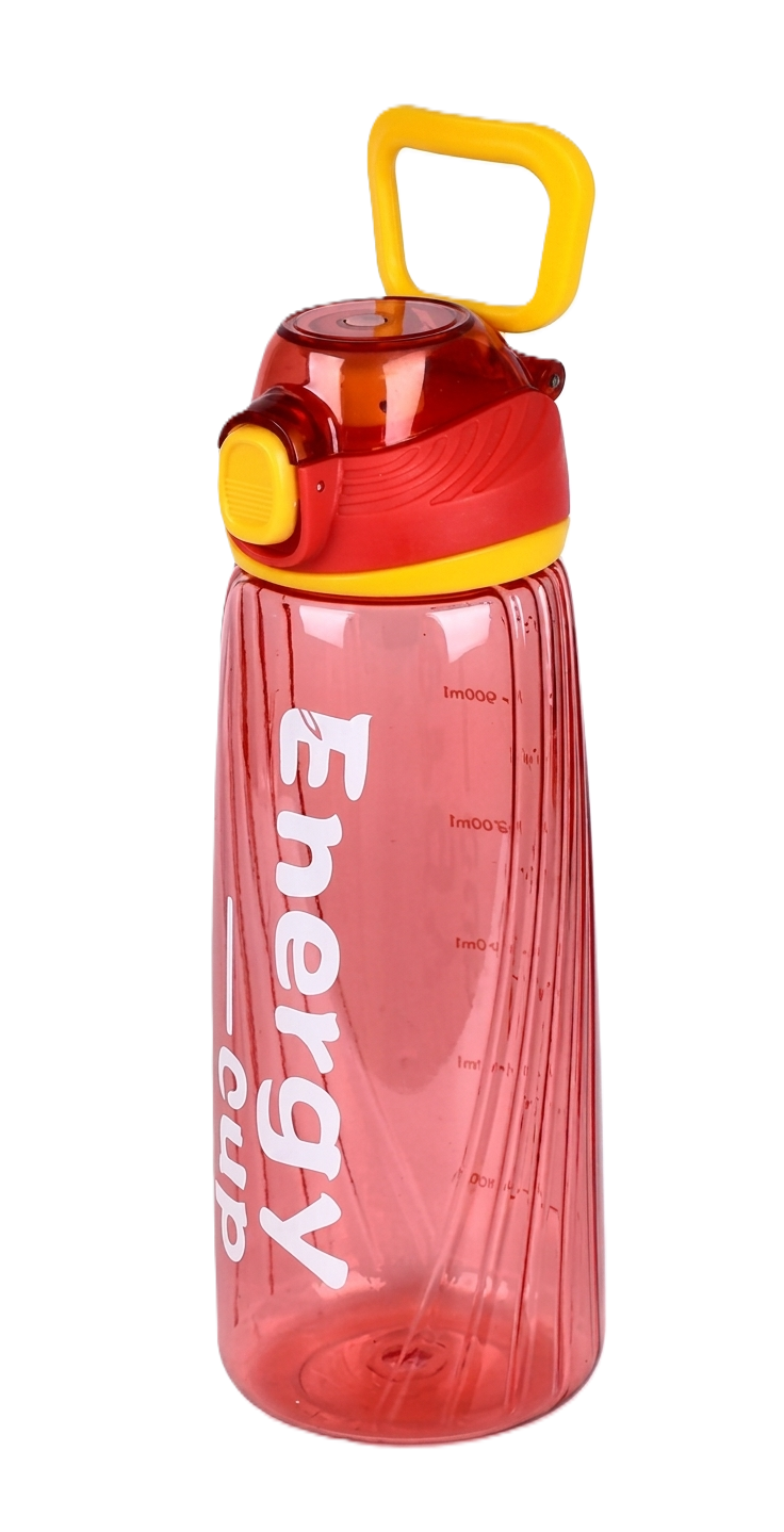 Пляшка-поїлка Energy Cup з карабіном пластикова 1 л Red (31049) Пляшка-поїлка Energy Cup з карабіном пластикова 1 л Red (31049)