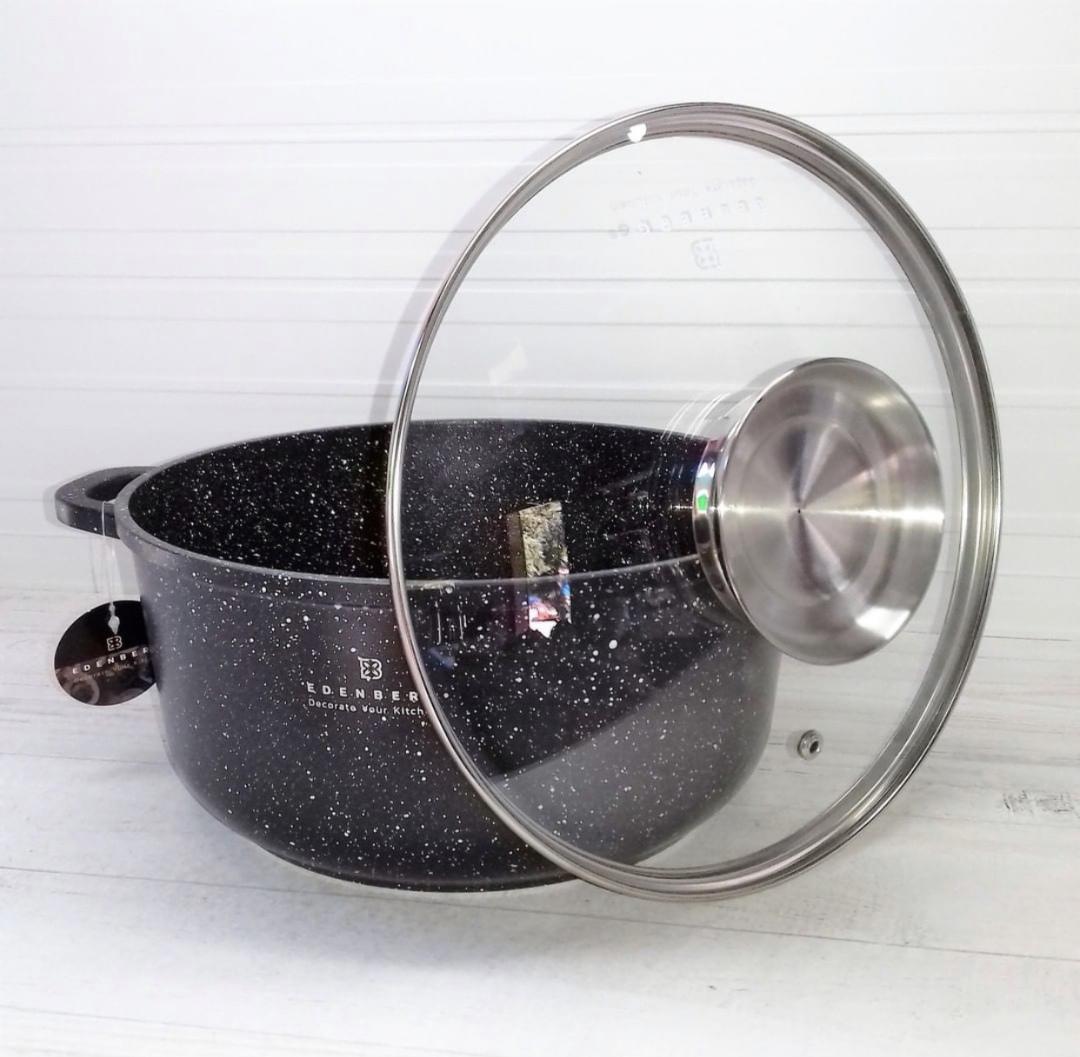 Каструля з кришкою Edenberg EB-8117 та мармуровим покриттям 3,3 л 22 см - фото 4