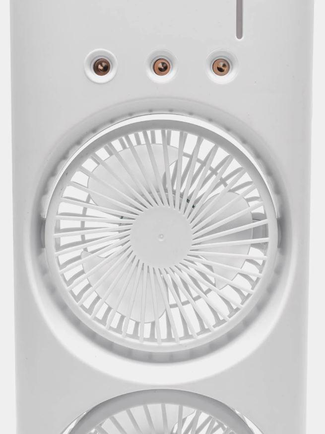 Настольный увлажнитель воздуха с двумя вентиляторами и LED подсветкой 280 мл White - фото 9 Настольный увлажнитель воздуха с двумя вентиляторами и LED подсветкой 280 мл White - фото 9