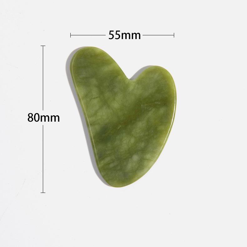 Шкребок Гуаша з нефриту для обличчя/шиї та підборіддя (U9505) - фото 2 Шкребок Гуаша з нефриту для обличчя/шиї та підборіддя (U9505) - фото 2