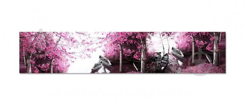 Наклейки кухонный фартук  Zatarga  "Лодки" 600х3000 мм Розовый (Z180304/2)