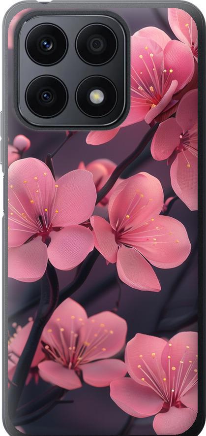 Чехол на Huawei Honor X8a Пурпурная сакура (6075u-2963-42517) Чехол на Huawei Honor X8a Пурпурная сакура (6075u-2963-42517)