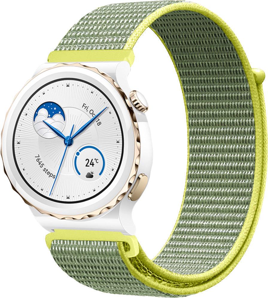 Ремешок нейлоновый Sport Loop для Huawei Watch GT3 Pro 43 мм Gray/Yellow (38000-63)