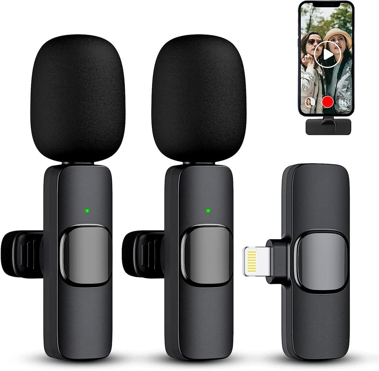 Микрофон двойной петличный беспроводной с Lightning Savetek P27-2 для iPhone/iPad/Macbook 2,4 ГГц - фото 5