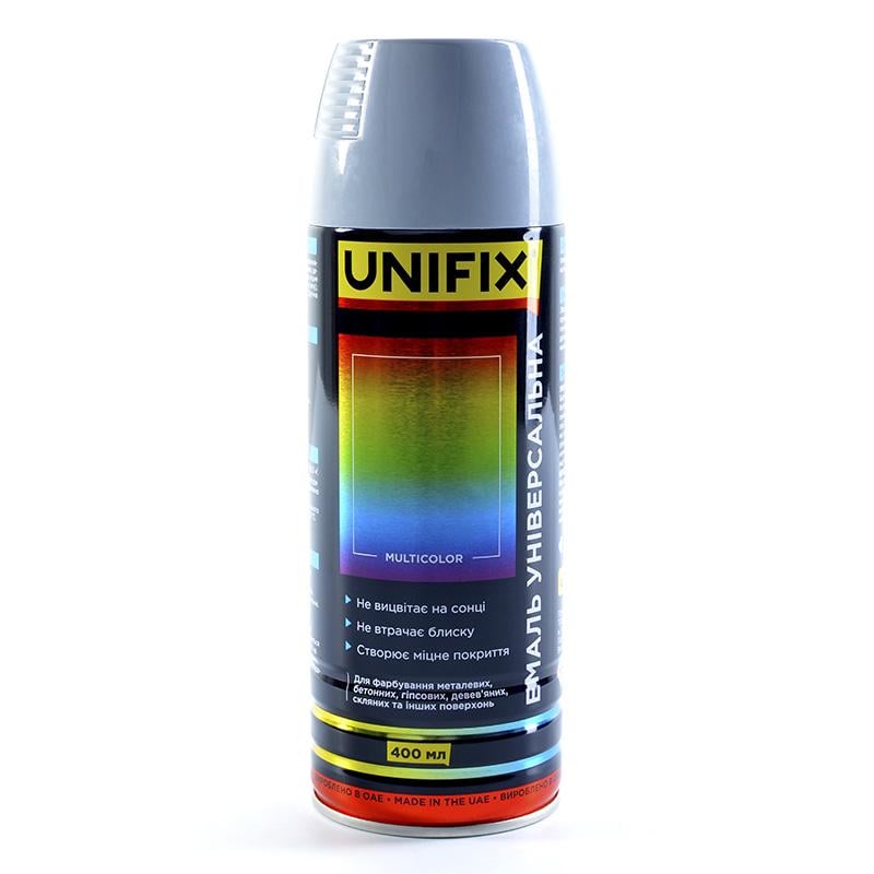 Емаль універсальна акрилова Unifix 400 мл RAL7015 Сірий сланець глянець (951030) Емаль універсальна акрилова Unifix 400 мл RAL7015 Сірий сланець глянець (951030)