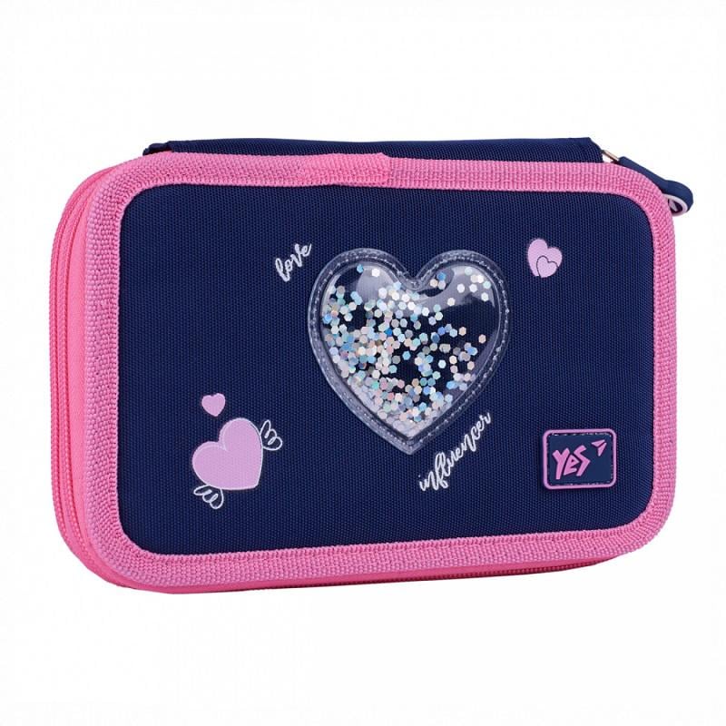 Пенал жесткий двойной Yes Bright Hearts HP-01 (533640) Пенал жесткий двойной Yes Bright Hearts HP-01 (533640)