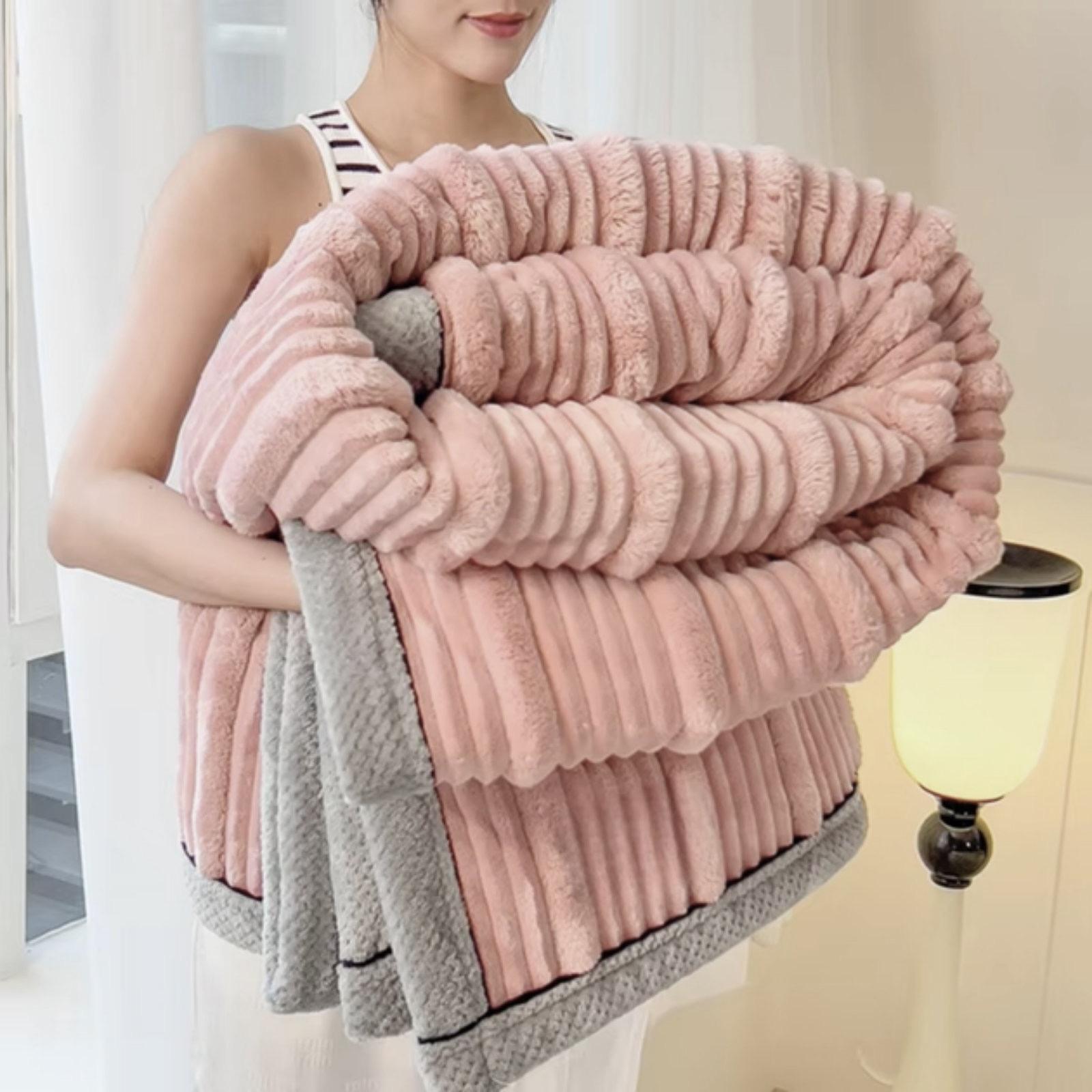 Плед-покривало з мікрофібри Koloco 150x200 см Рожевий (16-368-3) - фото 2