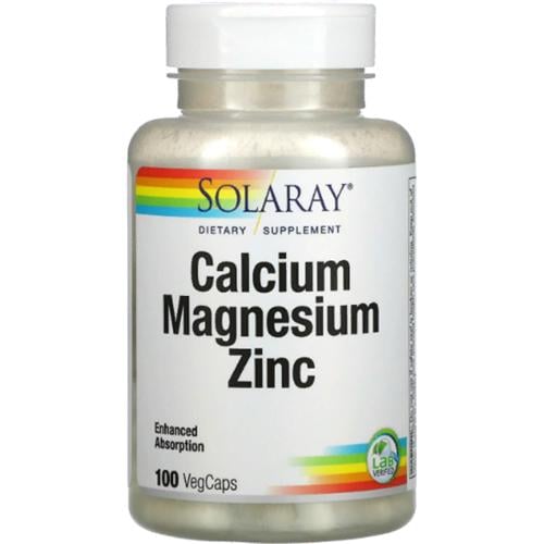 Кальций Solaray Calcium Magnesium Zinc 100 вег. капс. (000013931)