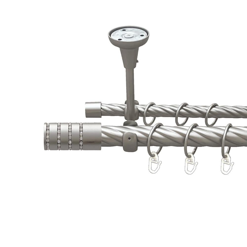 Карниз Orvit Барамелла двухрядный скрученный 300 см Сатин (00-00024069)