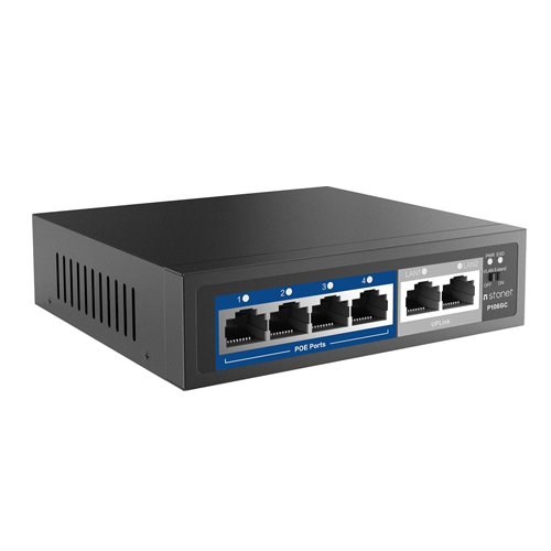 Коммутатор Netis P106C 4хPOE 10/100 Мбит/с 2х10 100Мбит/с (557715) - фото 2