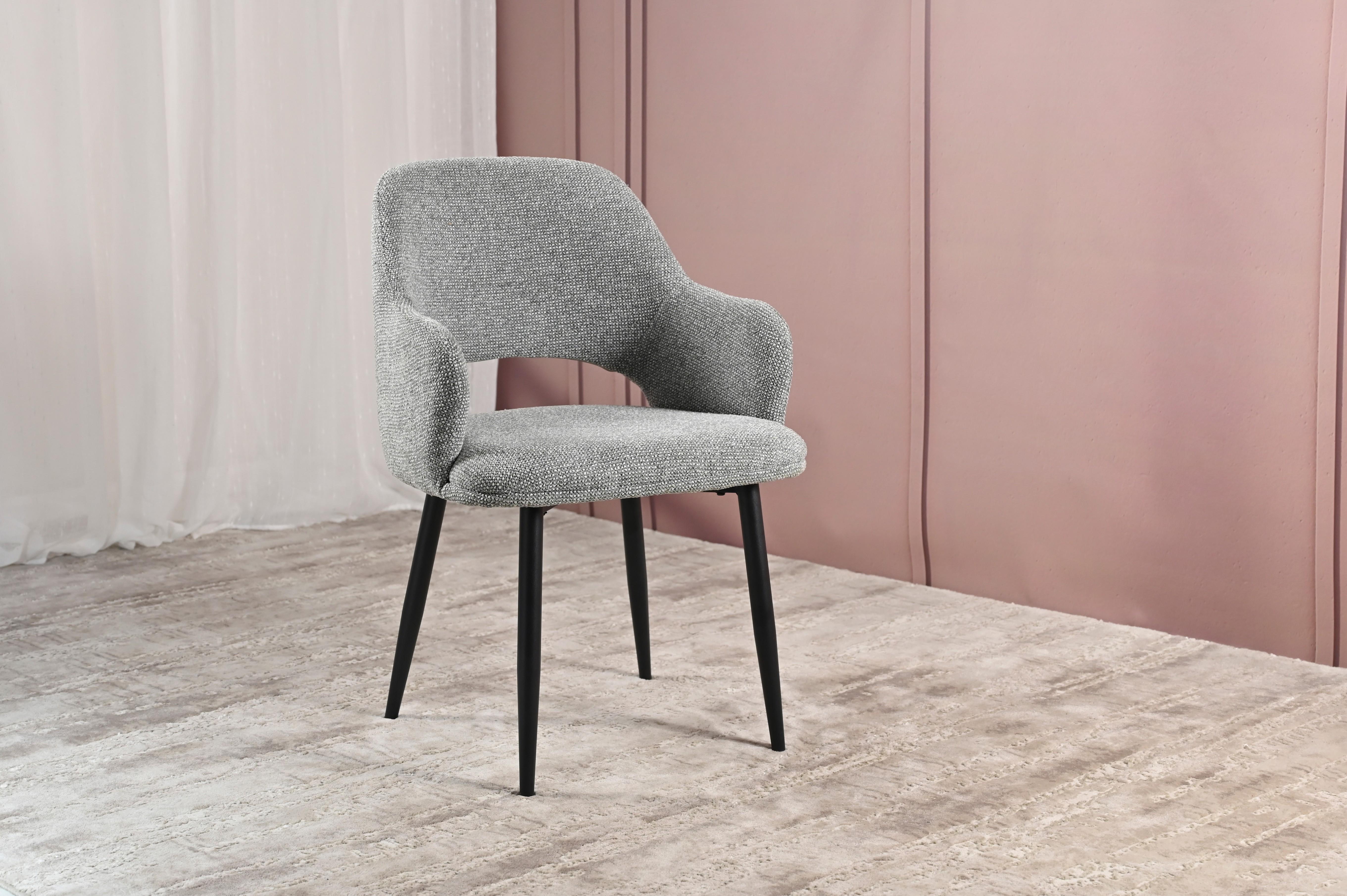 Стілець обідній Vetro Холодний сірий/Чорний (M-234) - фото 7 Стілець обідній Vetro Холодний сірий/Чорний (M-234) - фото 7