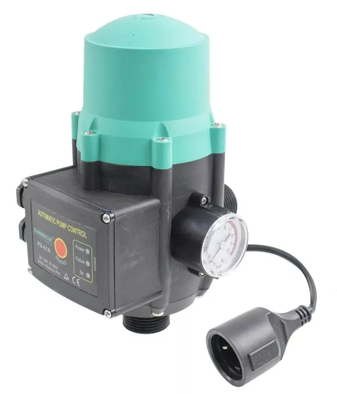 Контроллер давления электронный SHIMGE PS-01A розетка 1,1 кВт (SQ-1041138)